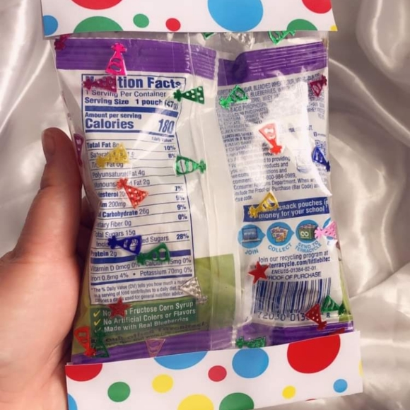 Cookie Party Favors | Clear Chip Bags | Personalized | Set of 8 Unfilled - Picture 3 of 3